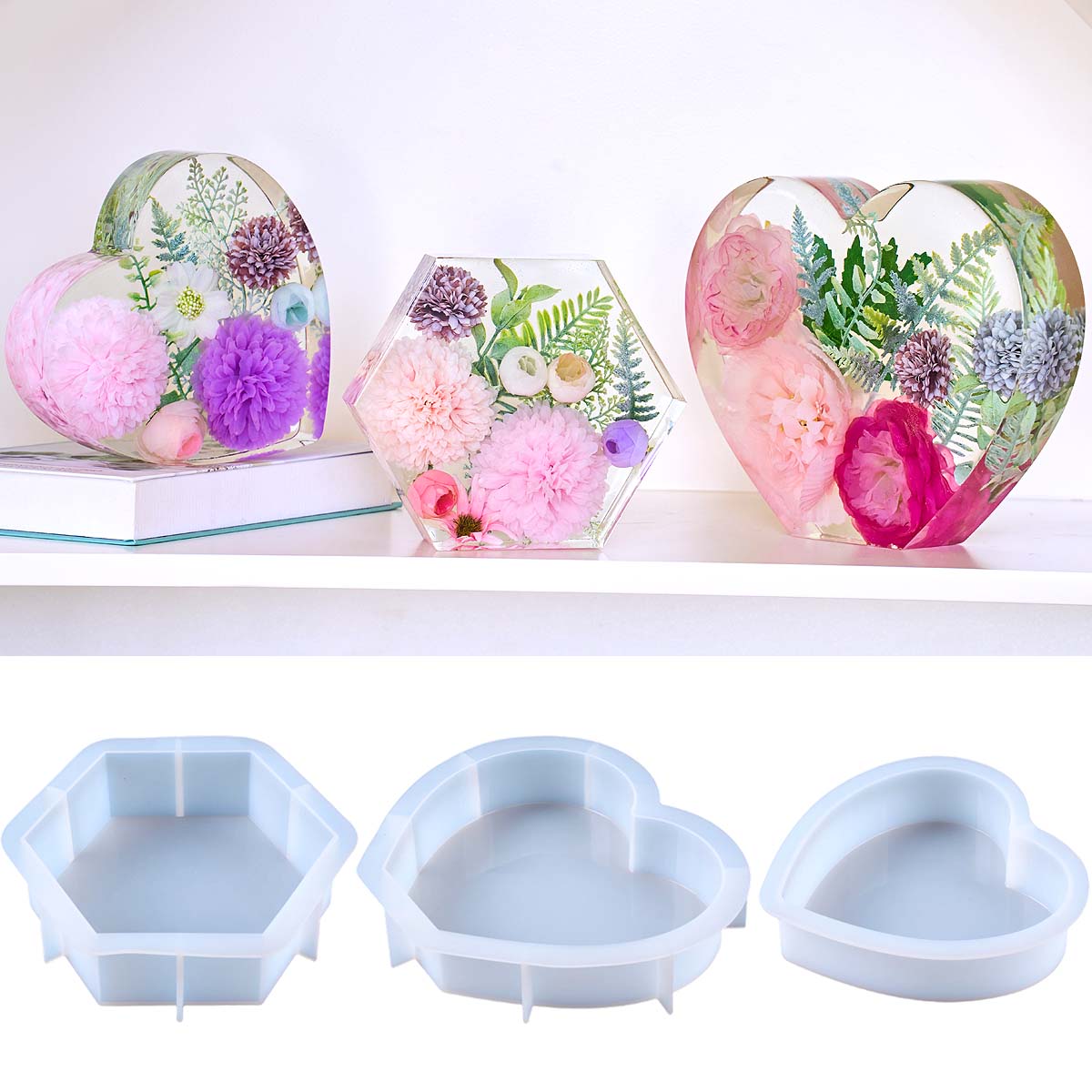 Resin Art Mould - Large Love Silicone Mold DIY Heart