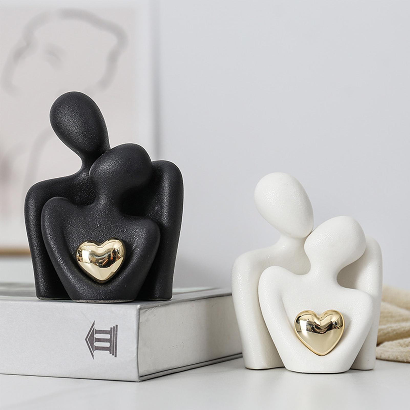 Resin Art Materials Wholesale - love Couple Hugging Figurine Ceramic Couple