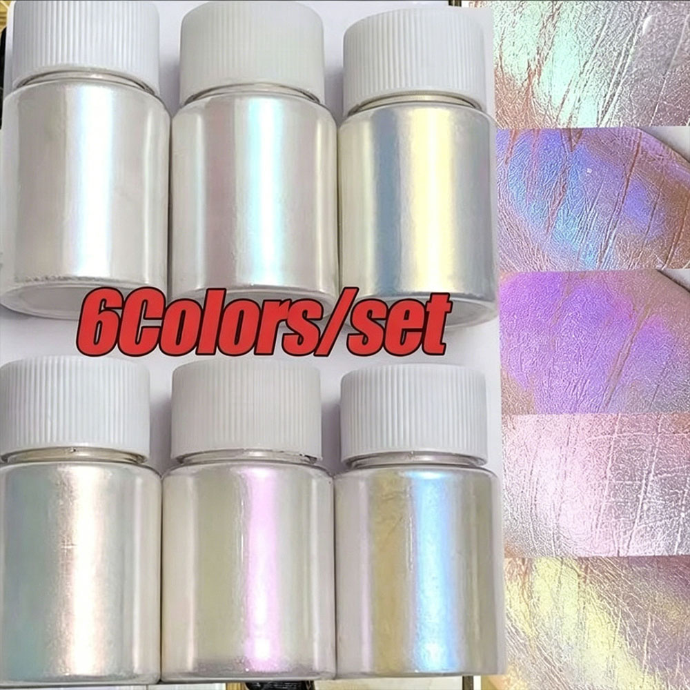 Pearl Powder Resin - 1/6Colors Aurora Mermaid Pearl Mica Powder