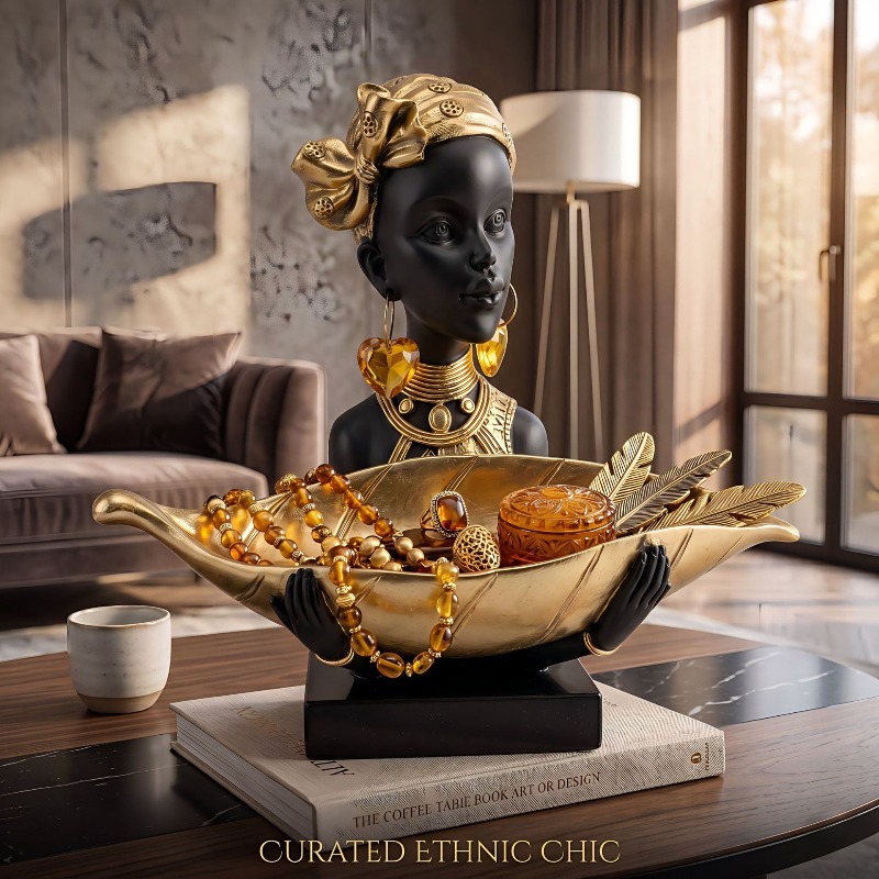 Resin Art Tray - Storage of Resin Statues of African
