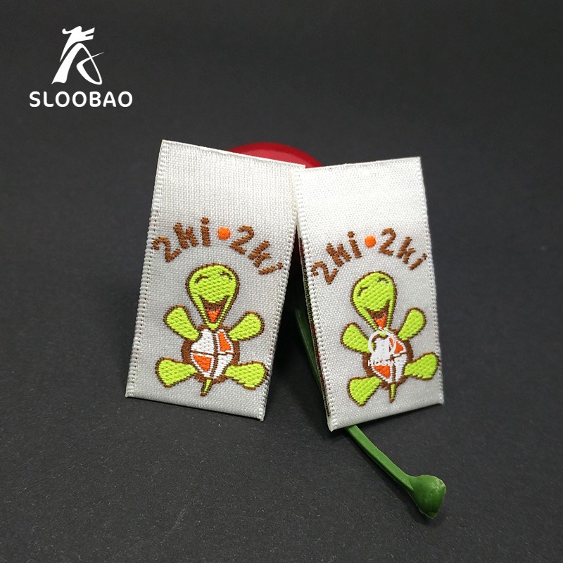 Resin Art Logo - Customized Own Logo Main Tag Woven