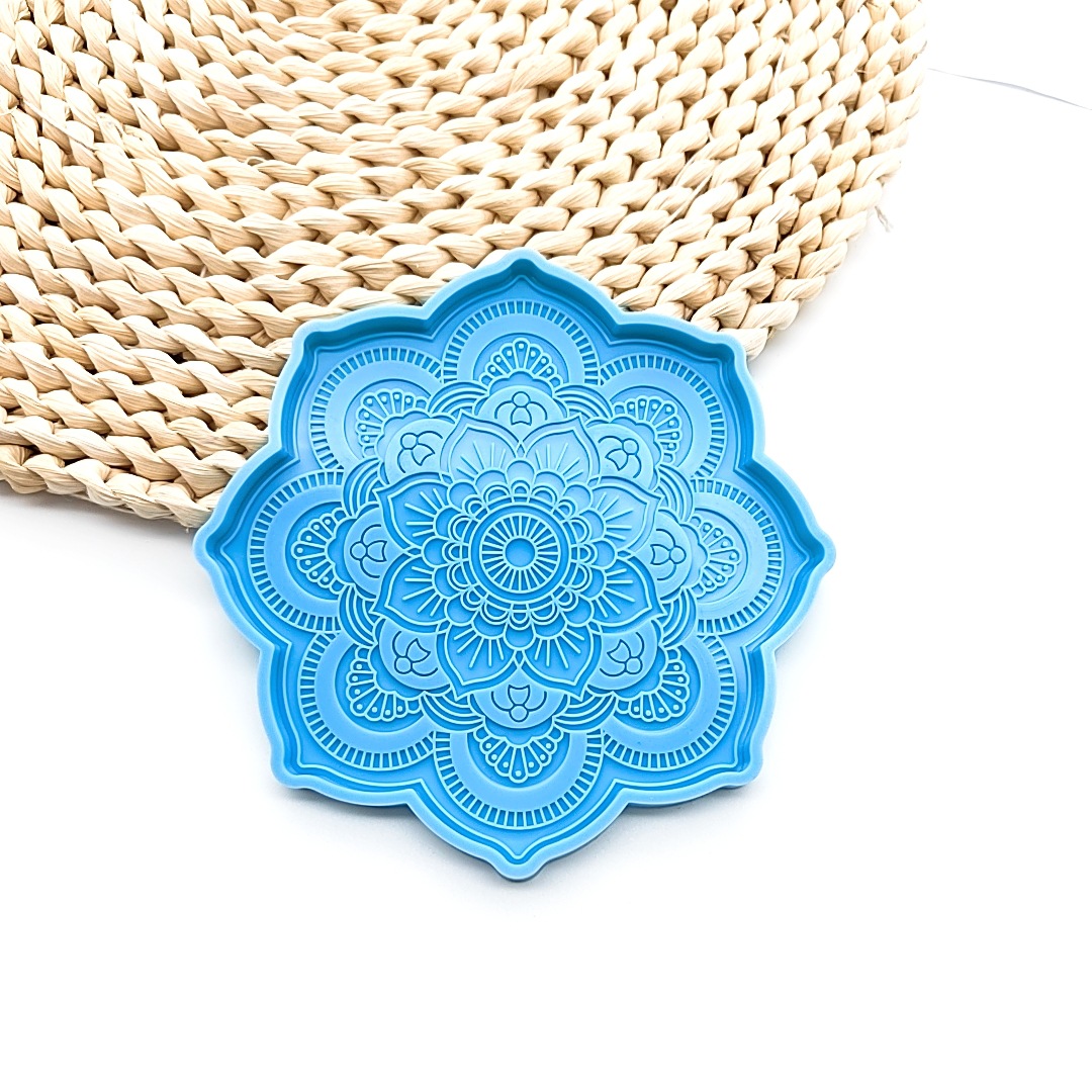 Resin Art Mould - Mandala Coaster Silicone Mold Diy Epoxy