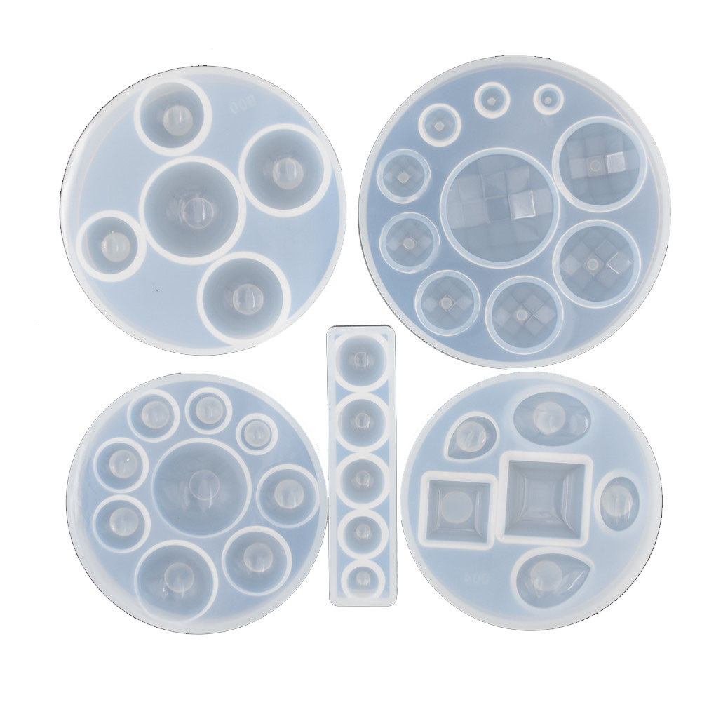 Resin Art Mould - Silicone Mold half ball Oblate Cabochon