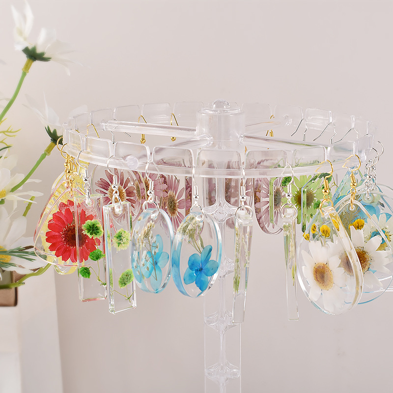 Geometric Earring Pendant Sili - Resin Art Mould ulasan dan harga