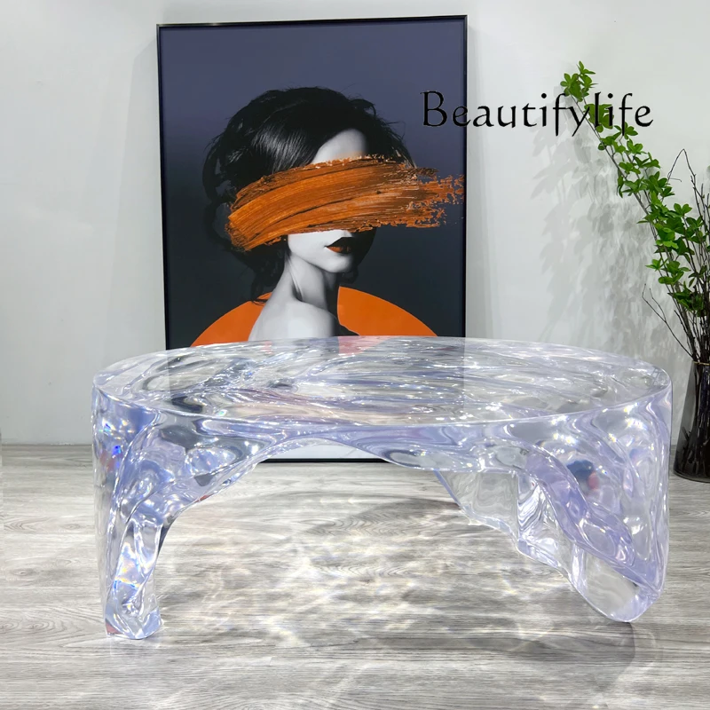 A Modern Minimalist Art Specia - Resin Art Coffee Table ulasan dan harga
