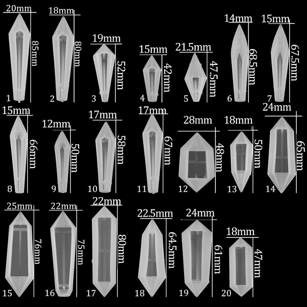 1pcs DIY Crystal Pendulum Epox - Resin Art Mould ulasan dan harga