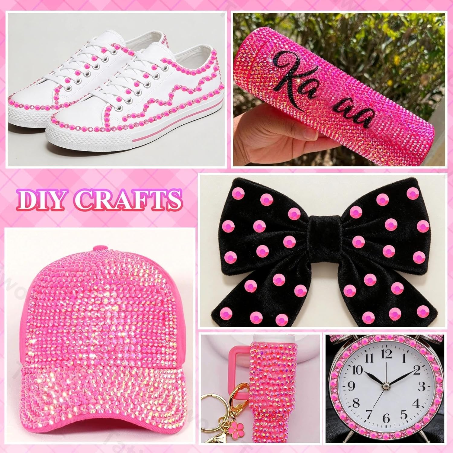 Hot Pink Flatback Resin Rhines - Resin Art Quantity ulasan dan harga