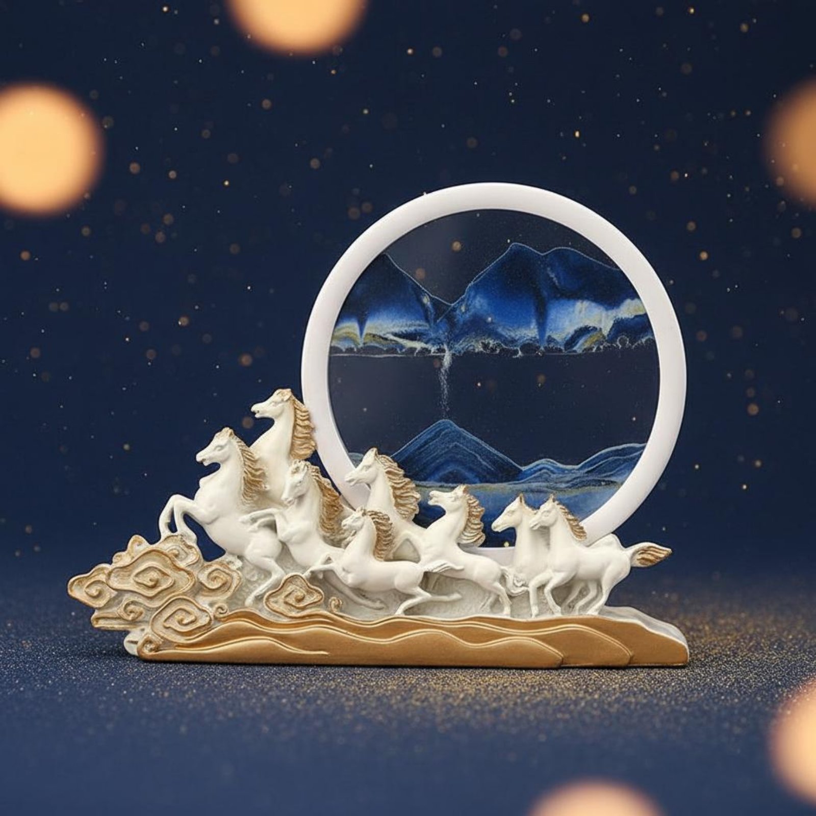 Sand Art Horse Decor Gift Idea - Resin Art Design Ideas ulasan dan harga
