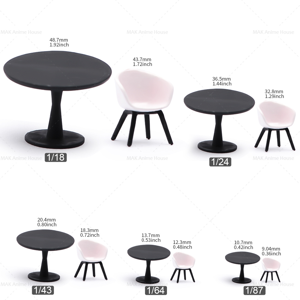 Miniatures Figures 1/87 1/64 1 - Resin Art Coffee Table ulasan dan harga