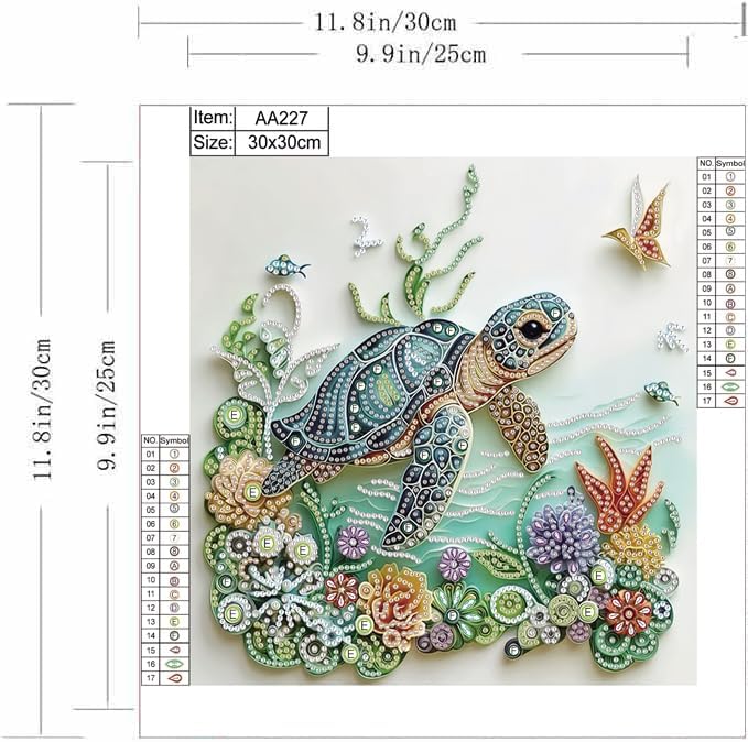 Sea Turtle Animal Diamond Pain - Resin Art For Beginners ulasan dan harga