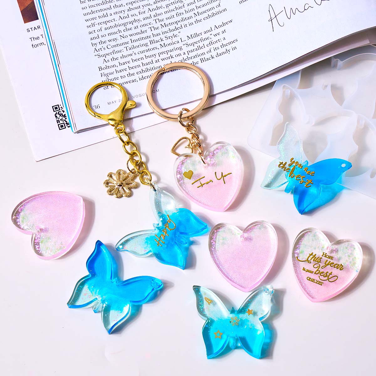Six-hole with Holes Earring Si - Resin Art Mould ulasan dan harga