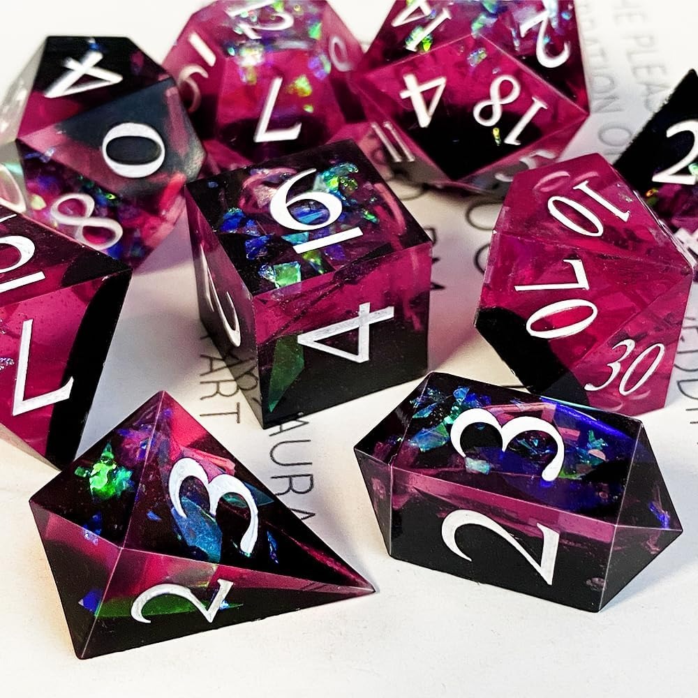 DIY DND Sharp Edge Dice Silico - Resin Art Mould ulasan dan harga