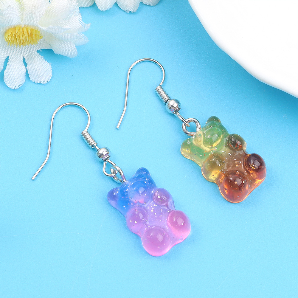 DW82 10Pcs Dual Color Resin Be - Resin Art Keychain ulasan dan harga