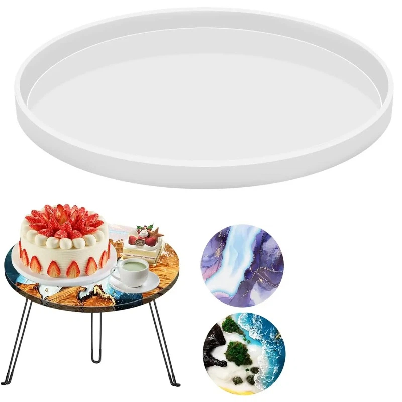 Round Epoxy Table Resin Molds, - Resin Art Tray ulasan dan harga