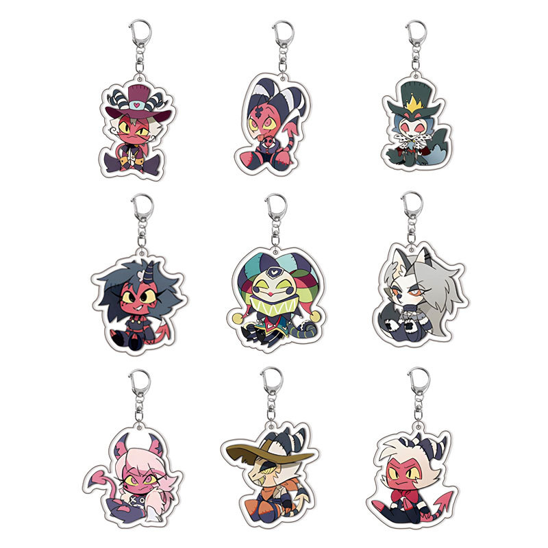 Hazbin Hotel New Acrylic Popul - Resin Art Keychain ulasan dan harga