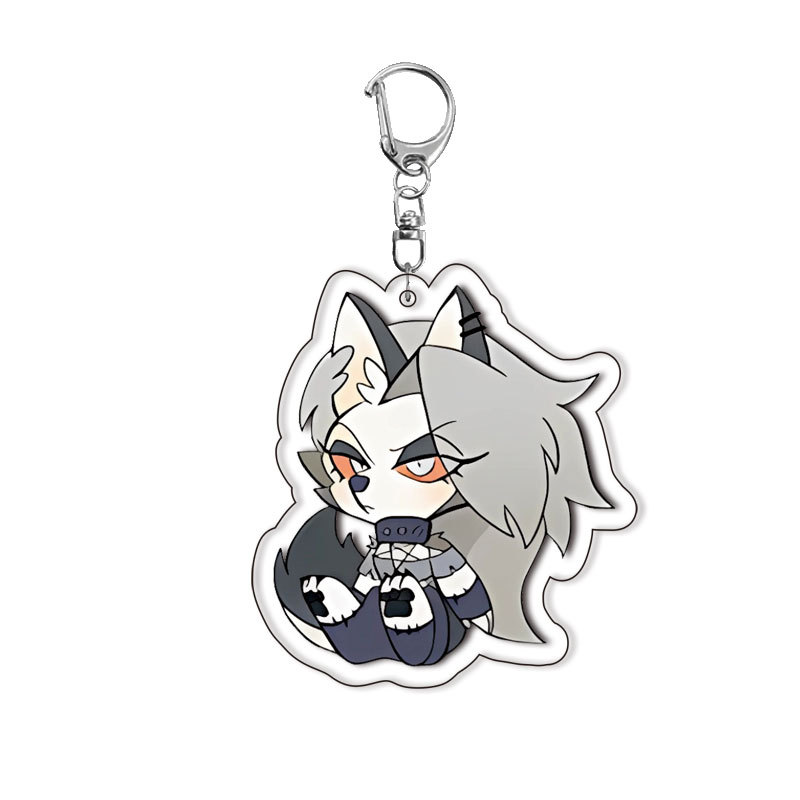 Hazbin Hotel New Acrylic Popul - Resin Art Keychain ulasan dan harga