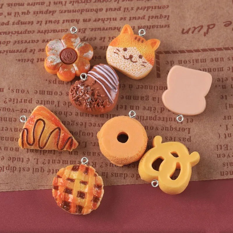 10 Pieces Cute Fake Food Resin - Resin Art Keychain ulasan dan harga