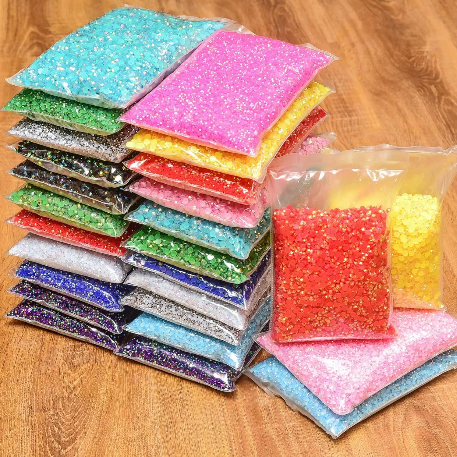 PINK Flatback Resin Rhinestone - Resin Art Quantity ulasan dan harga