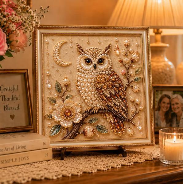 Owl Diamond Pearl Art DIY Pain - Resin Art For Beginners ulasan dan harga