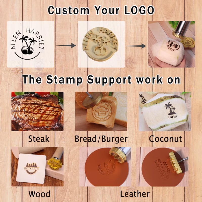 Custom Branding Iron Stamp DIY - Resin Art Logo ulasan dan harga
