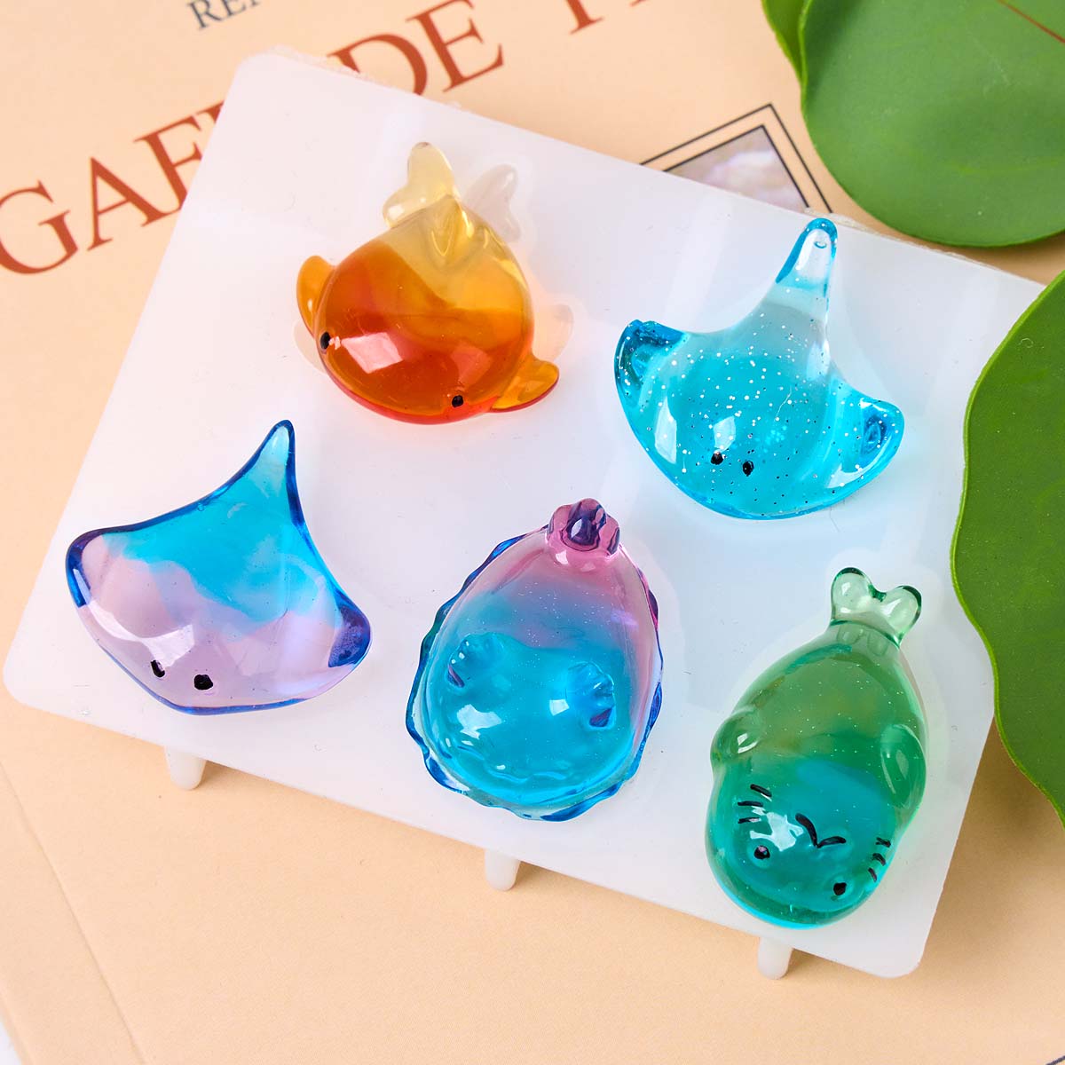 3D Healing Kawaii Manta Ray Wh - Resin Art Mould ulasan dan harga