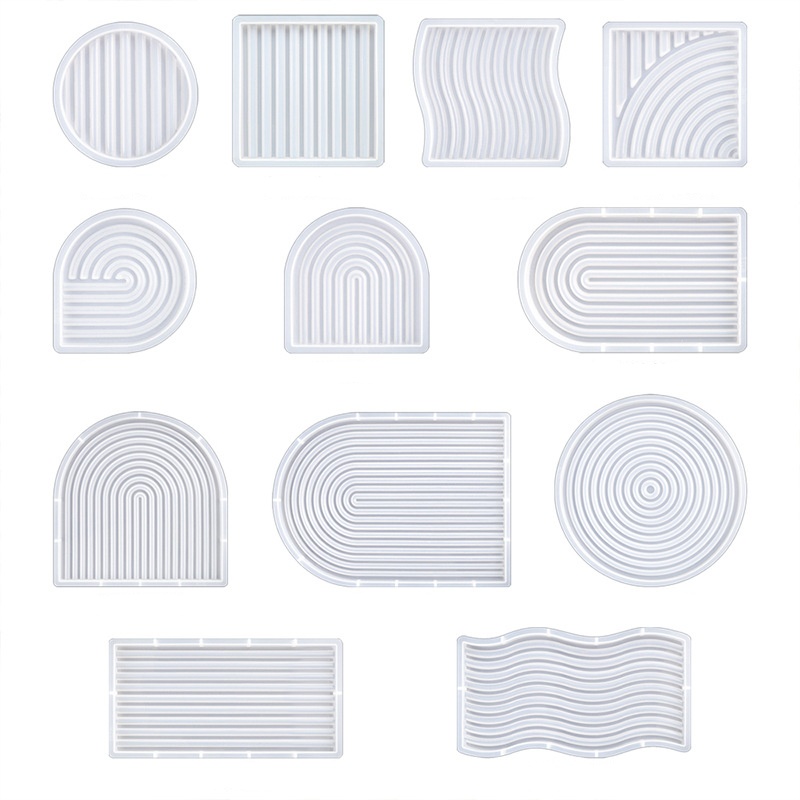 DIY Striped Wave Tray Mold For - Resin Art Tray ulasan dan harga