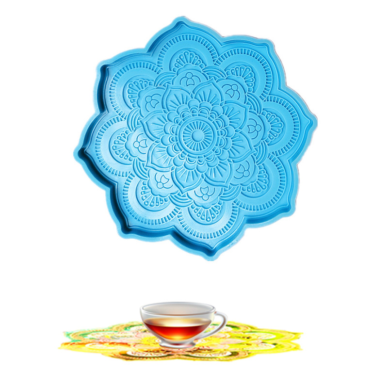 Mandala Coaster Silicone Mold  - Resin Art Mould ulasan dan harga