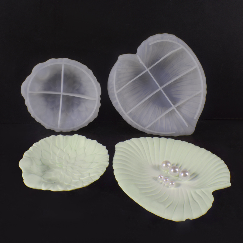 Plaster Cement DIY Leaf Dish M - Resin Art Tray ulasan dan harga
