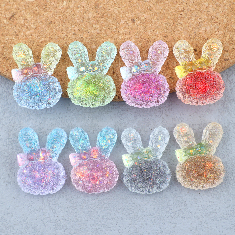 5PCS 18*25mm Luminous Gradient - Resin Art Keychain ulasan dan harga