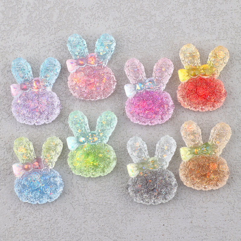 5PCS 18*25mm Luminous Gradient - Resin Art Keychain ulasan dan harga