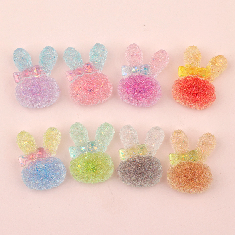 5PCS 18*25mm Luminous Gradient - Resin Art Keychain ulasan dan harga