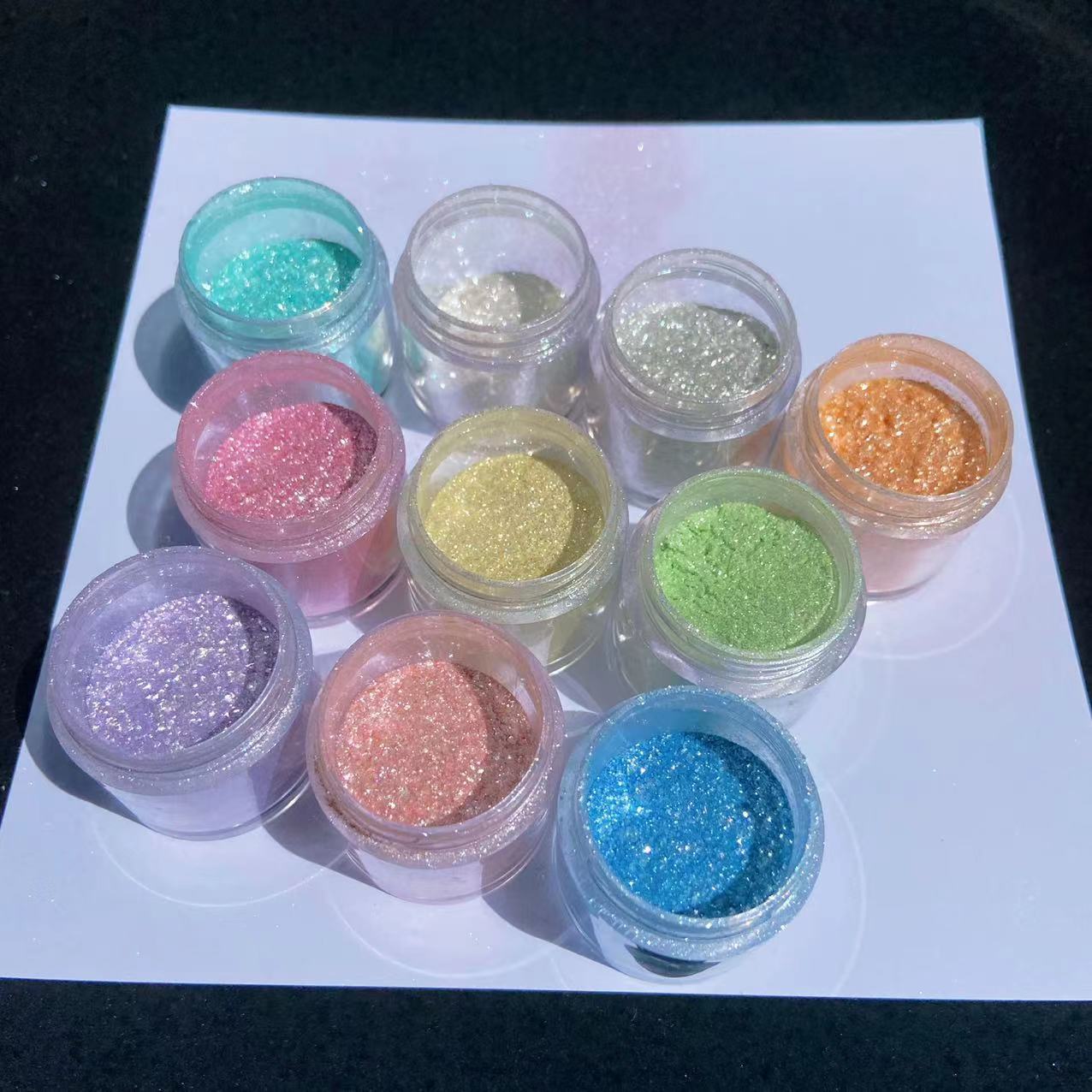 10Colors Sparkly Nail Glitter  - Pearl Powder Resin ulasan dan harga