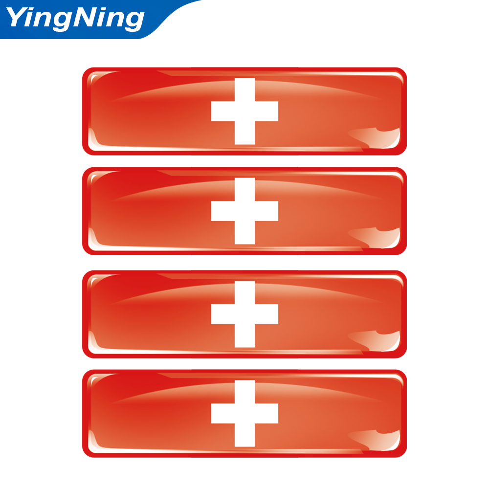 3D Resin Switzerland Flag Stic - Resin Art Logo ulasan dan harga