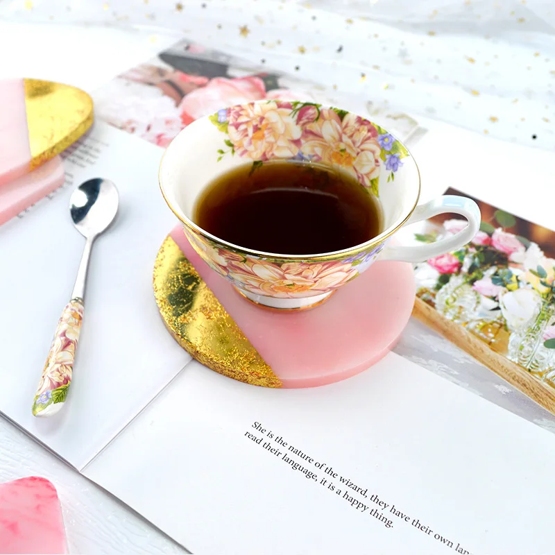 Multi-style Geometric Coaster  - Resin Art Tray ulasan dan harga