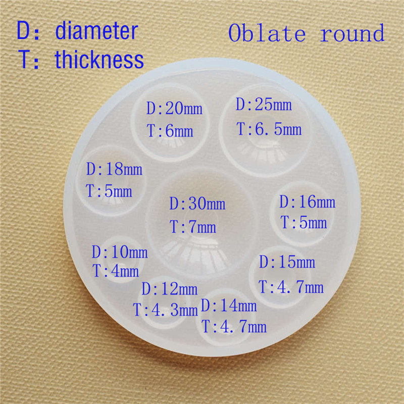 Silicone Mold half ball Oblate - Resin Art Mould ulasan dan harga