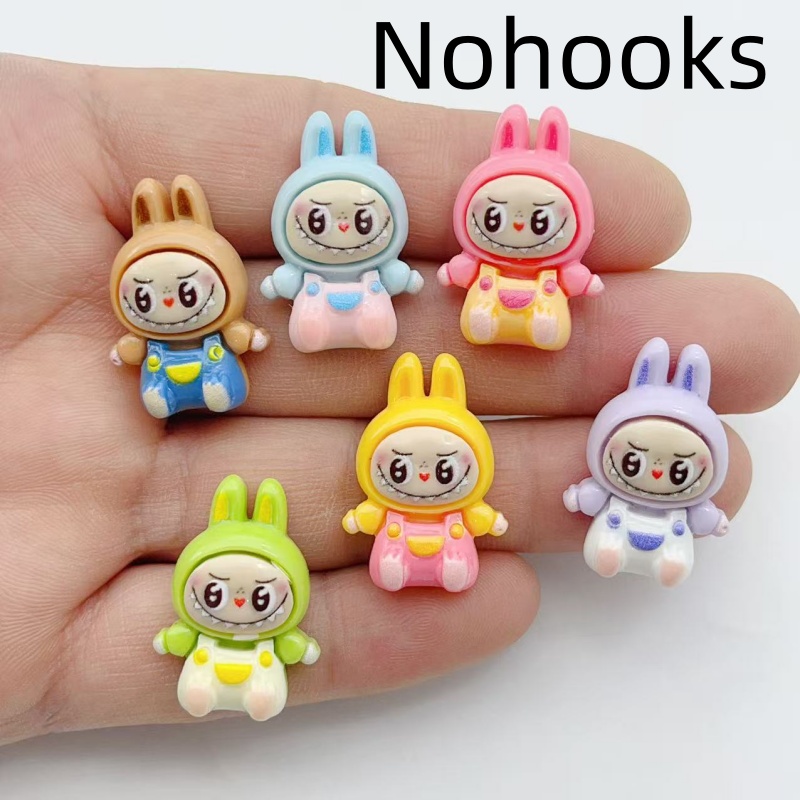 10Pcs Kawaii Rabbit Strawberry - Resin Art Keychain ulasan dan harga
