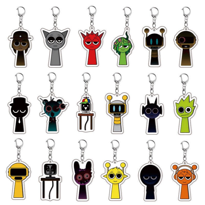 Incredibox Sprunky Beats Rhyth - Resin Art Keychain ulasan dan harga