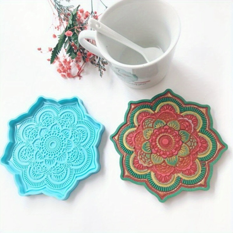 Mandala Coaster Silicone Mold  - Resin Art Tray ulasan dan harga