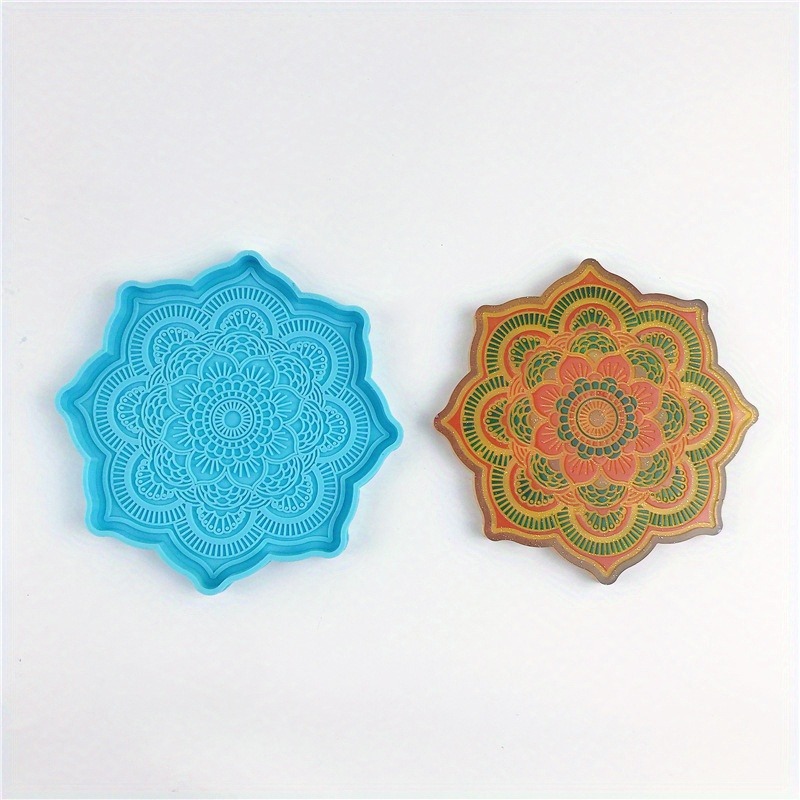 Mandala Coaster Silicone Mold  - Resin Art Tray ulasan dan harga