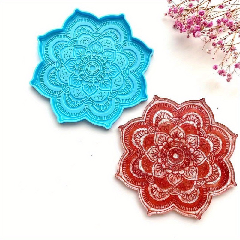 Mandala Coaster Silicone Mold  - Resin Art Tray ulasan dan harga