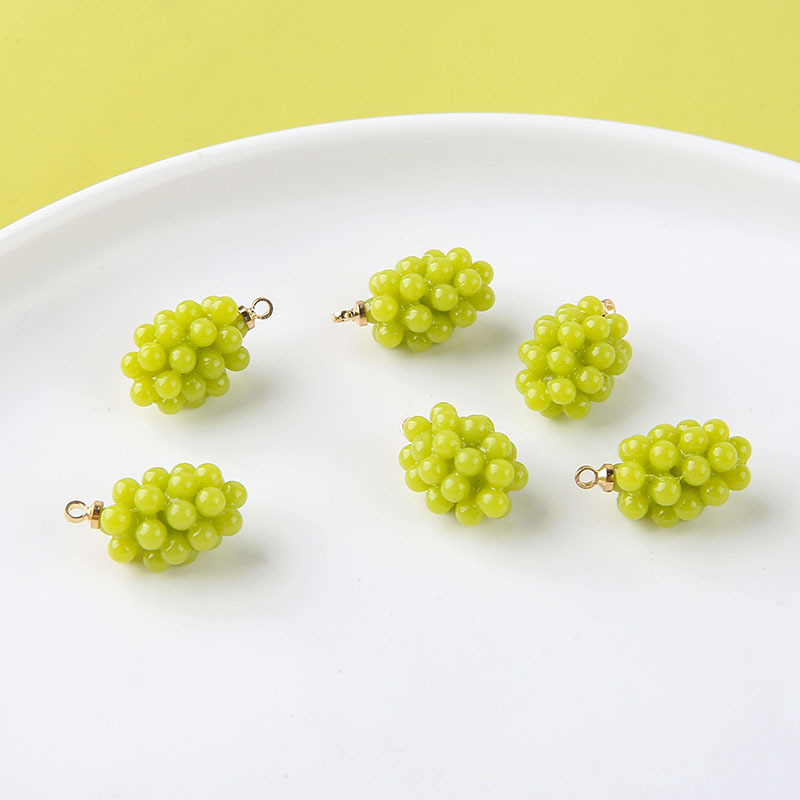 6pcs Cute Little Grapes Resin  - Resin Art Keychain ulasan dan harga