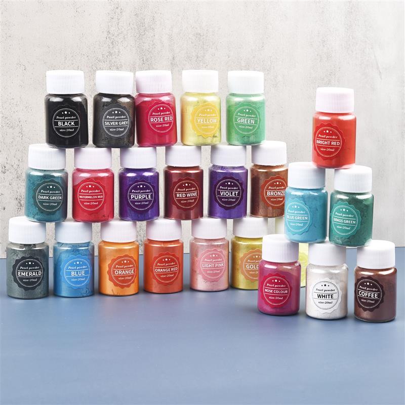 24 Coloers 10g Pearl Powder UV - Pearl Powder Resin ulasan dan harga