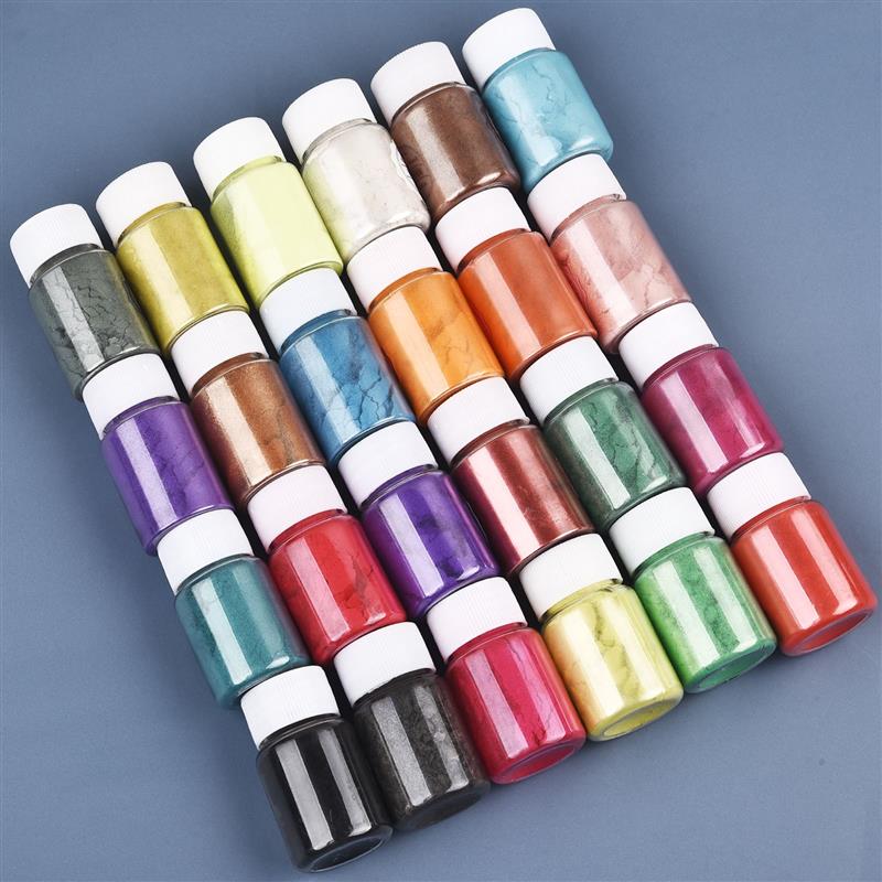 24 Coloers 10g Pearl Powder UV - Pearl Powder Resin ulasan dan harga