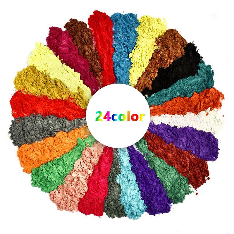 24 Coloers 10g Pearl Powder UV - Pearl Powder Resin ulasan dan harga