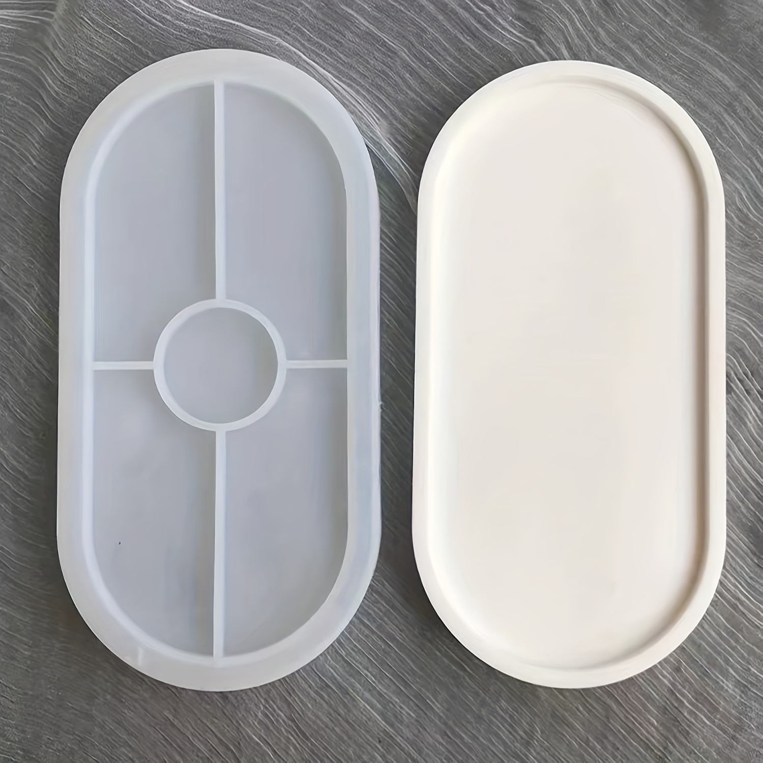 1pc Oval Coaster Epoxy Resin C - Resin Art Tray ulasan dan harga
