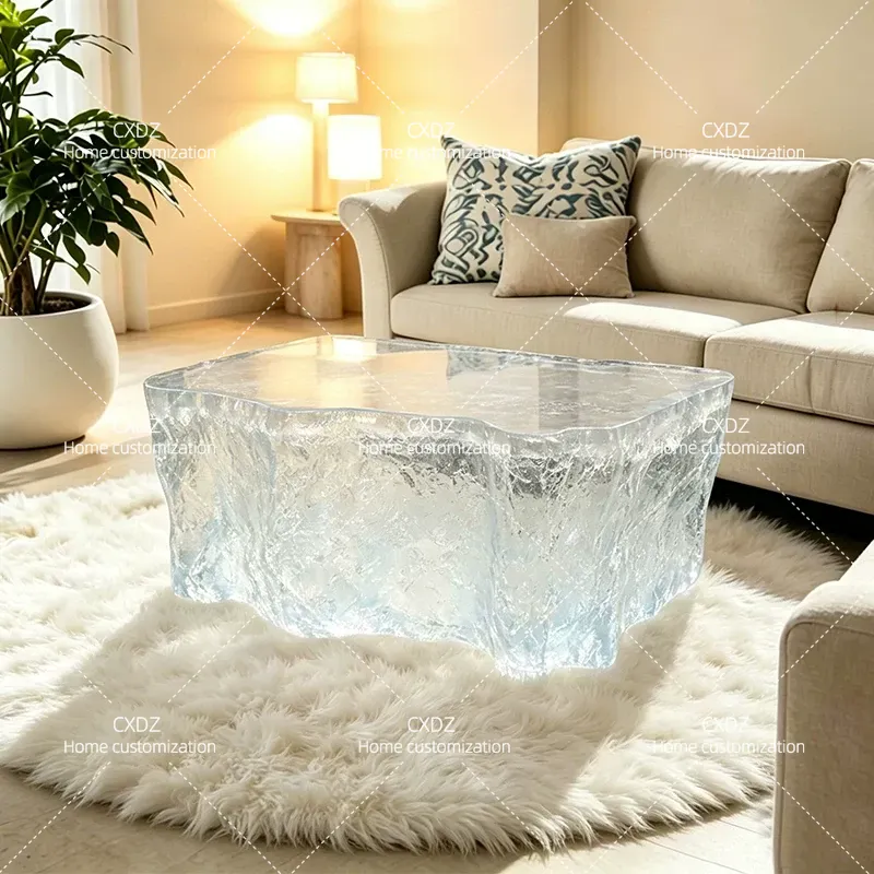 Transparent Resin Coffee Table - Resin Art Coffee Table ulasan dan harga