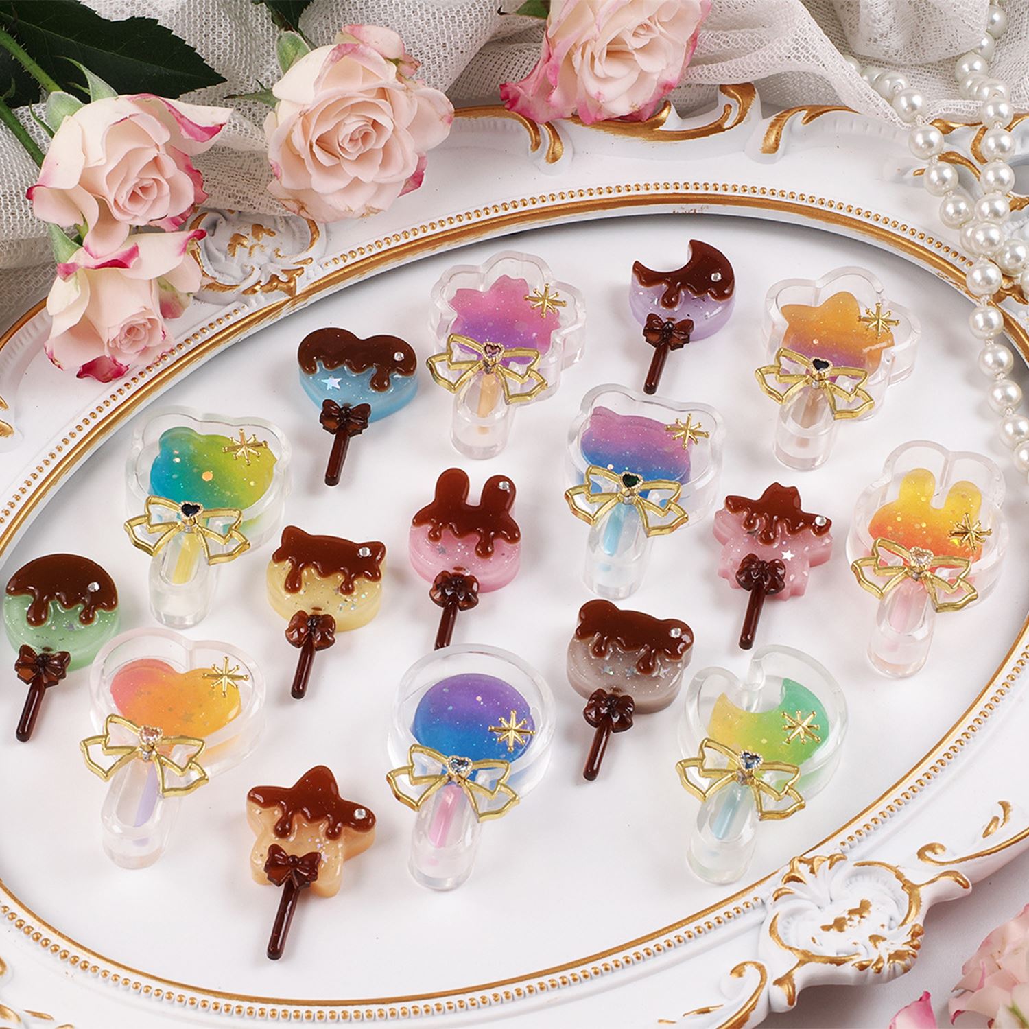 1Piece Flowing Sand Lollipop S - Resin Art Mould ulasan dan harga