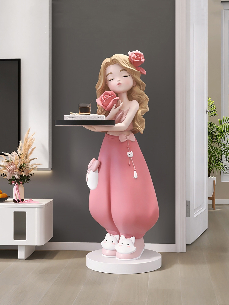 Home Decor Luminous Figurines  - Resin Art Tray ulasan dan harga