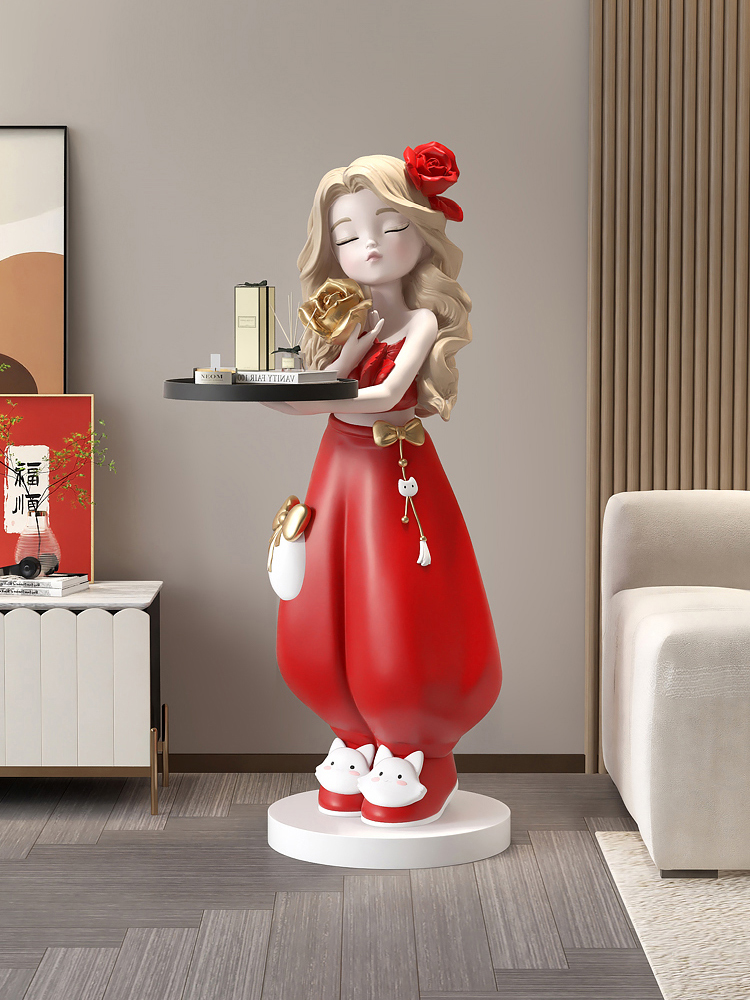 Home Decor Luminous Figurines  - Resin Art Tray ulasan dan harga